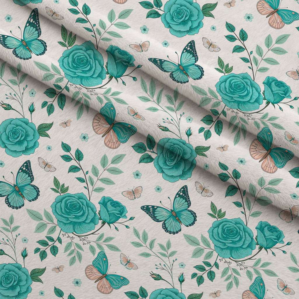 Twilight Rose Rookery Pattern 10 Fleece Fabric — fleece fabric folded close-up preview (mv-fleece-v1:lying)