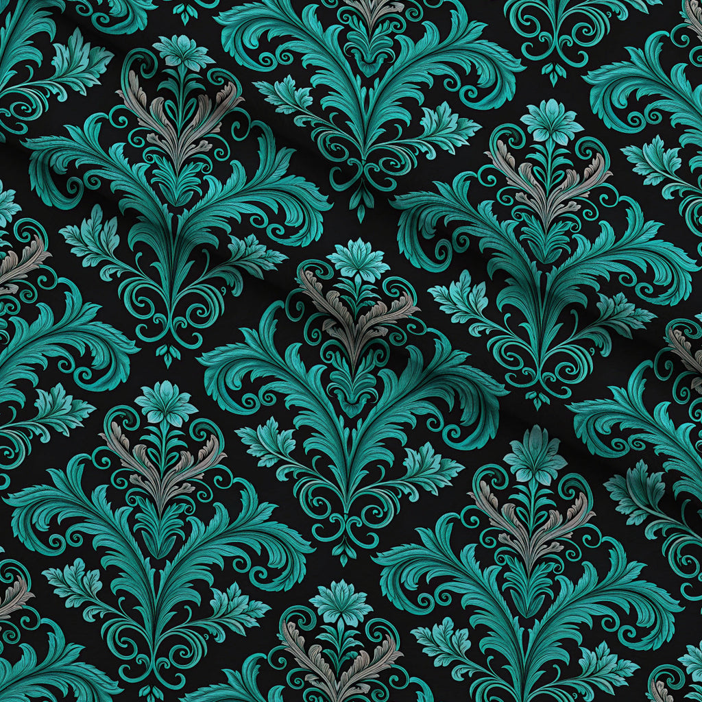 Twilight Rose Rookery Pattern 14 Fleece Fabric — fleece fabric folded close-up preview (mv-fleece-v1:lying)