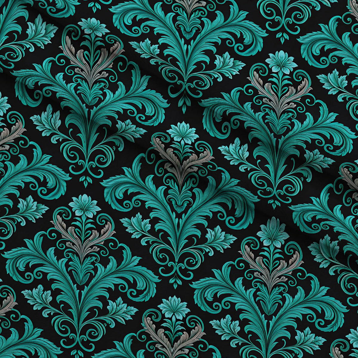 Twilight Rose Rookery Pattern 14 Fleece Fabric — fleece fabric folded close-up preview (mv-fleece-v1:lying)