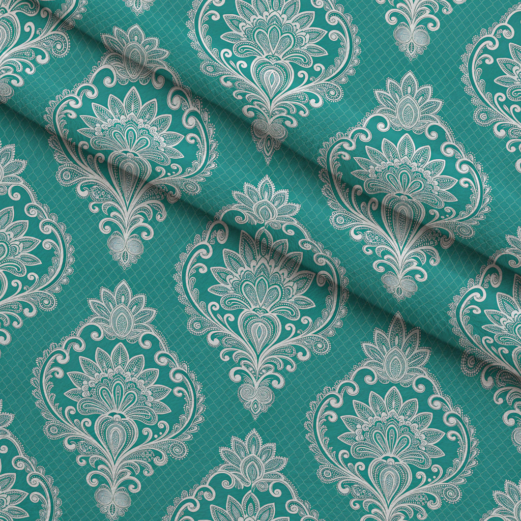 Twilight Rose Rookery Pattern 16 Fleece Fabric — fleece fabric folded close-up preview (mv-fleece-v1:lying)