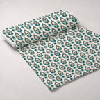 Twilight Rose Rookery Pattern 19 Fleece Fabric — fleece fabric unrolled bolt preview (mv-fleece-v1:bolt)