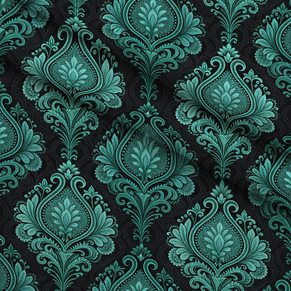 Twilight Rose Rookery Pattern 23 Fleece Fabric — fleece fabric folded close-up preview (mv-fleece-v1:lying)