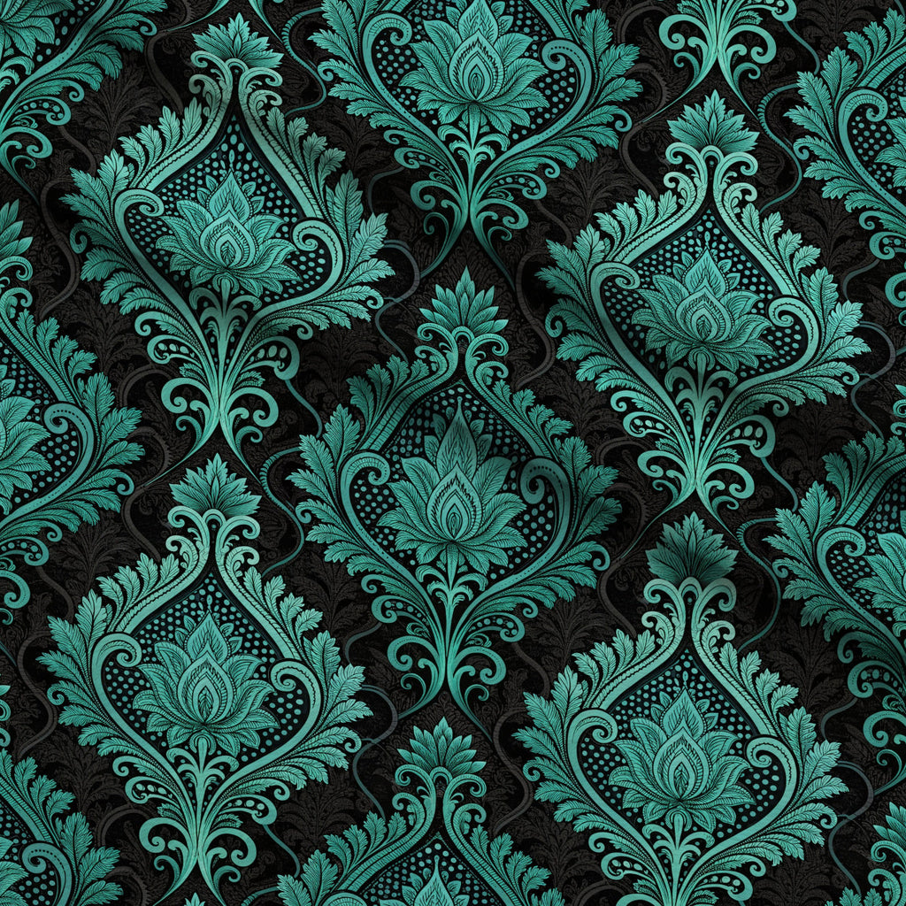 Twilight Rose Rookery Pattern 9 Fleece Fabric — fleece fabric folded close-up preview (mv-fleece-v1:lying)