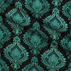 Twilight Rose Rookery Pattern 9 Fleece Fabric — fleece fabric folded close-up preview (mv-fleece-v1:lying)
