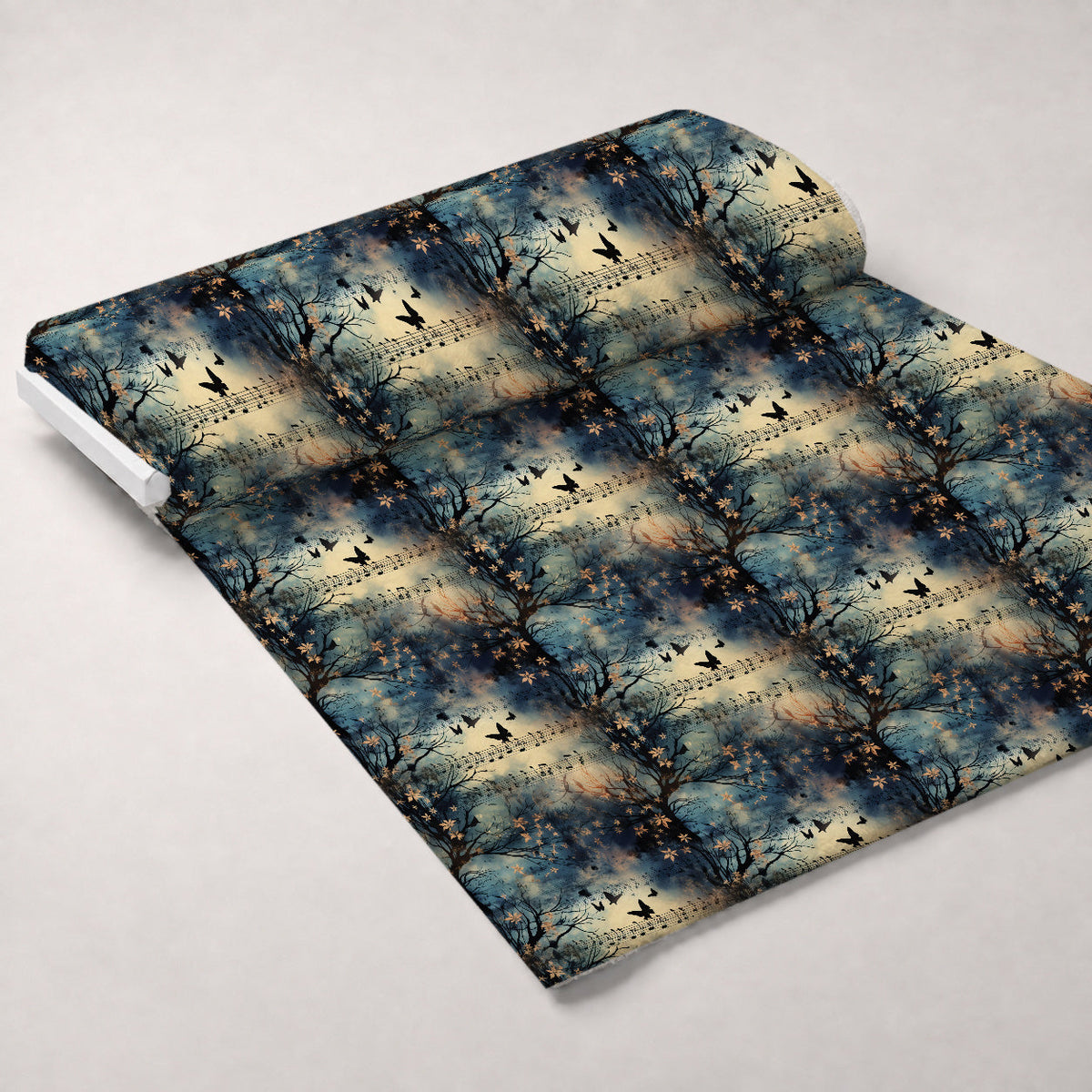 Twilight Serenade Pattern 1 Fleece Fabric — fleece fabric unrolled bolt preview (mv-fleece-v1:bolt)