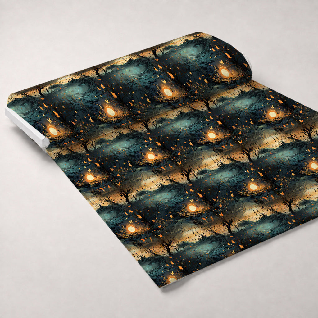 Twilight Serenade Pattern 2 Fleece Fabric — fleece fabric unrolled bolt preview (mv-fleece-v1:bolt)