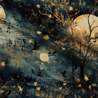 Twilight Serenade Pattern 3 Fleece Fabric — fleece fabric folded close-up preview (mv-fleece-v1:lying)