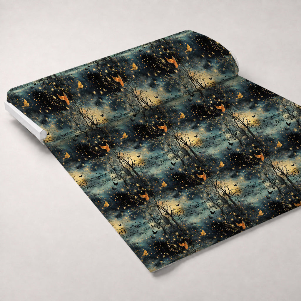 Twilight Serenade Pattern 5 Fleece Fabric — fleece fabric unrolled bolt preview (mv-fleece-v1:bolt)