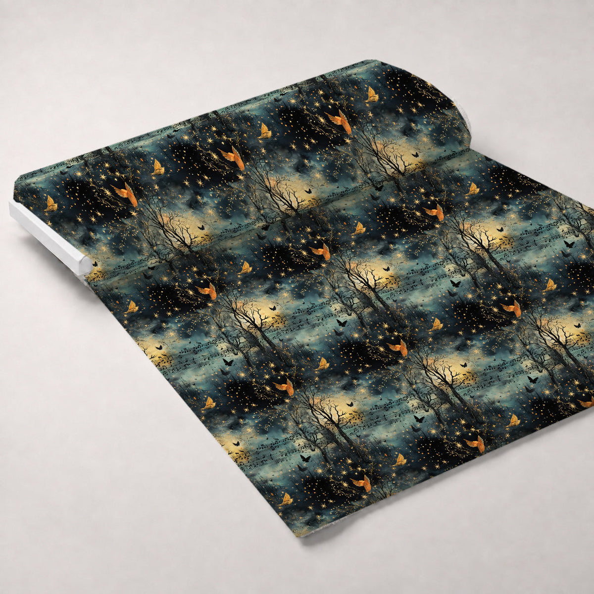 Twilight Serenade Pattern 5 Fleece Fabric — fleece fabric unrolled bolt preview (mv-fleece-v1:bolt)