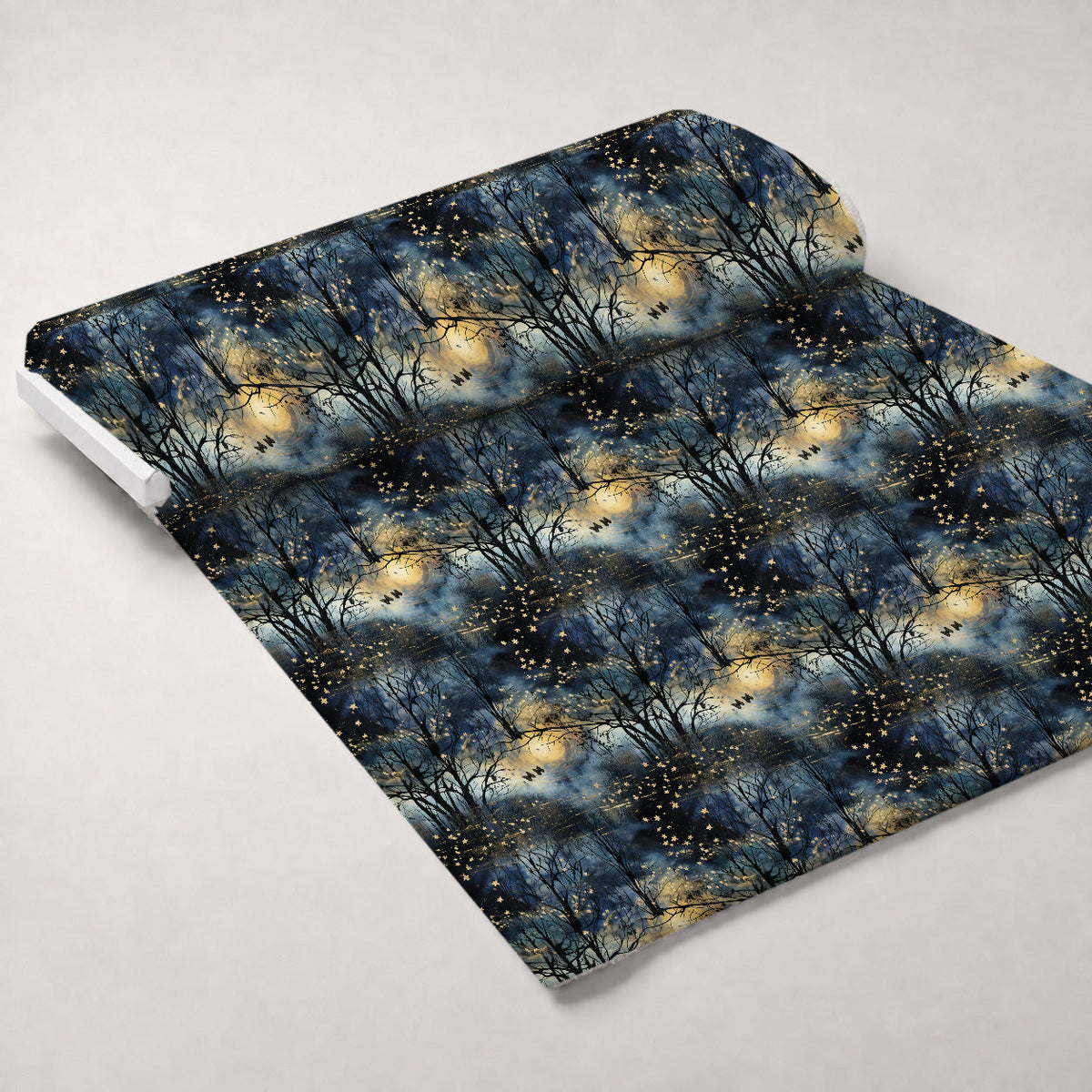 Twilight Serenade Pattern 6 Fleece Fabric — fleece fabric unrolled bolt preview (mv-fleece-v1:bolt)