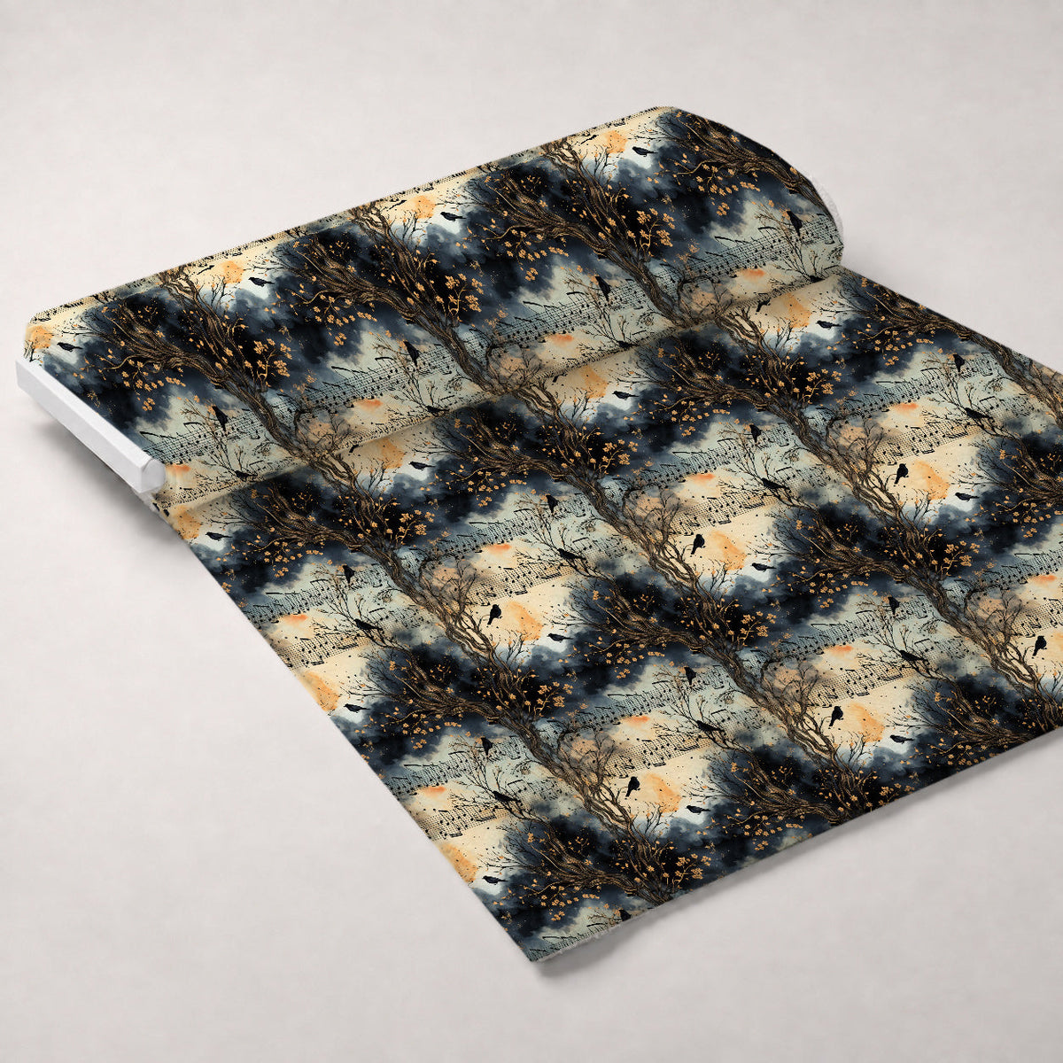 Twilight Serenade Pattern 8 Fleece Fabric — fleece fabric unrolled bolt preview (mv-fleece-v1:bolt)