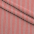 Two Tone Peach Puff Stripes Fleece Fabric — fleece fabric folded close-up preview (mv-fleece-v1:lying)