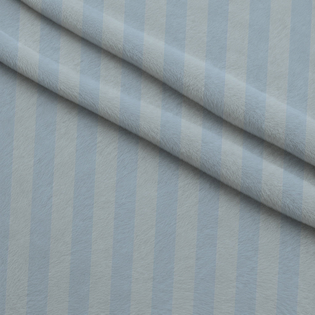 Two Tone Spindle Stripes Fleece Fabric — fleece fabric folded close-up preview (mv-fleece-v1:lying)