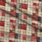 Valentine Plaid Pattern 7 Fleece Fabric — fleece fabric folded close-up preview (mv-fleece-v1:lying)