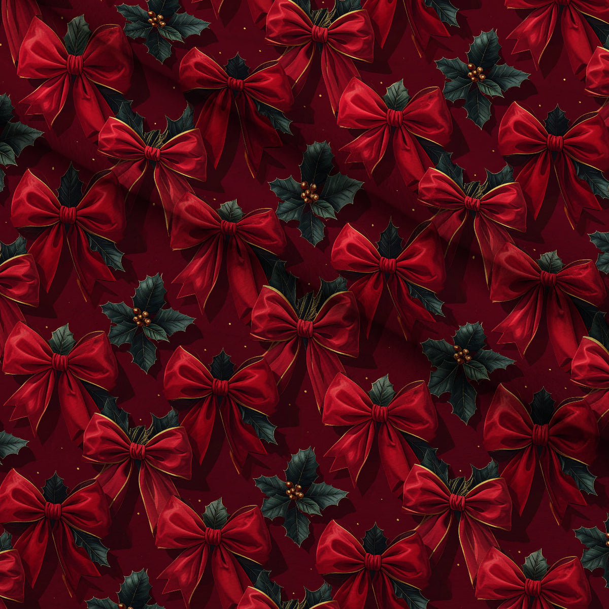 Velvet Noel Garden Pattern 12 Fleece Fabric — fleece fabric folded close-up preview (mv-fleece-v1:lying)