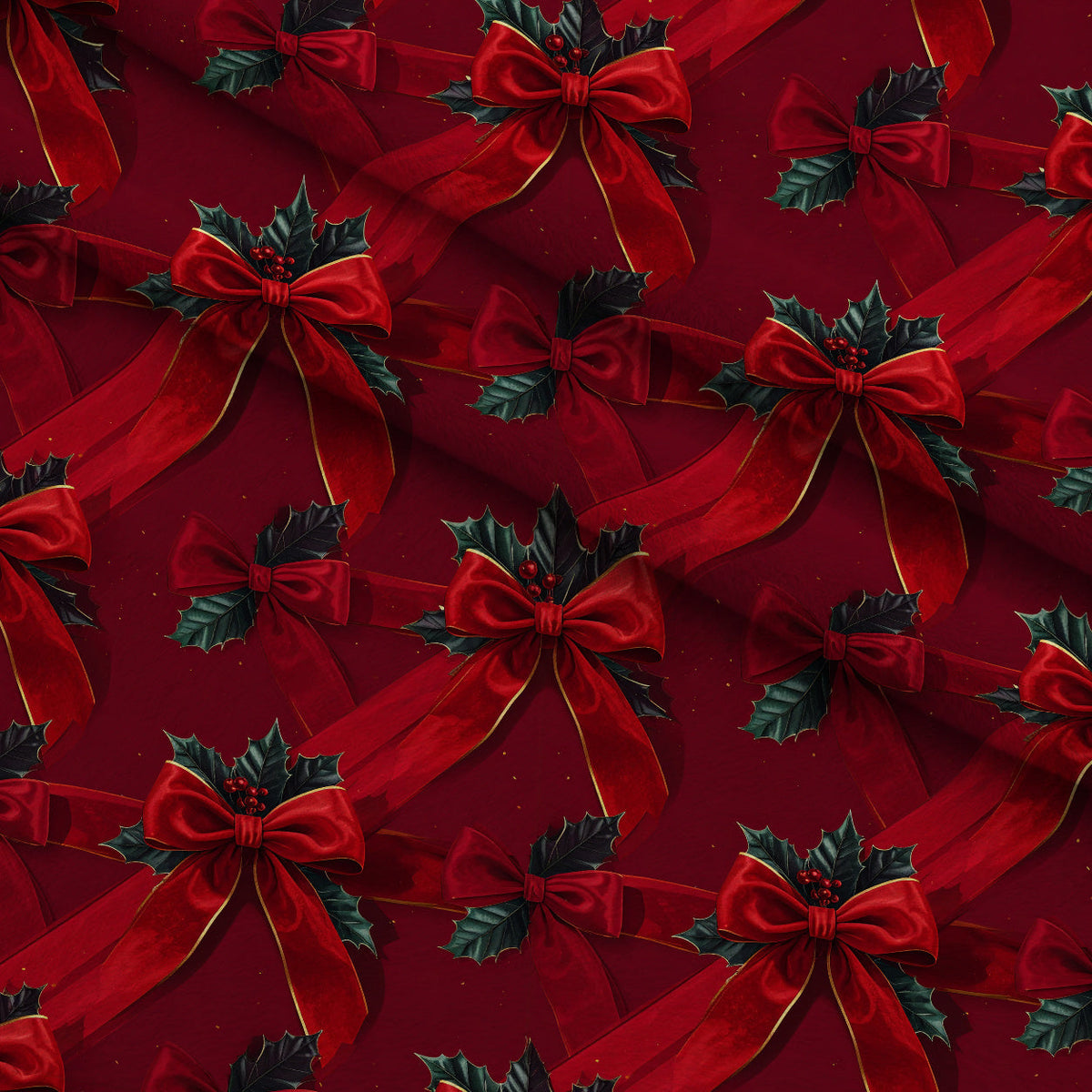 Velvet Noel Garden Pattern 13 Fleece Fabric — fleece fabric folded close-up preview (mv-fleece-v1:lying)