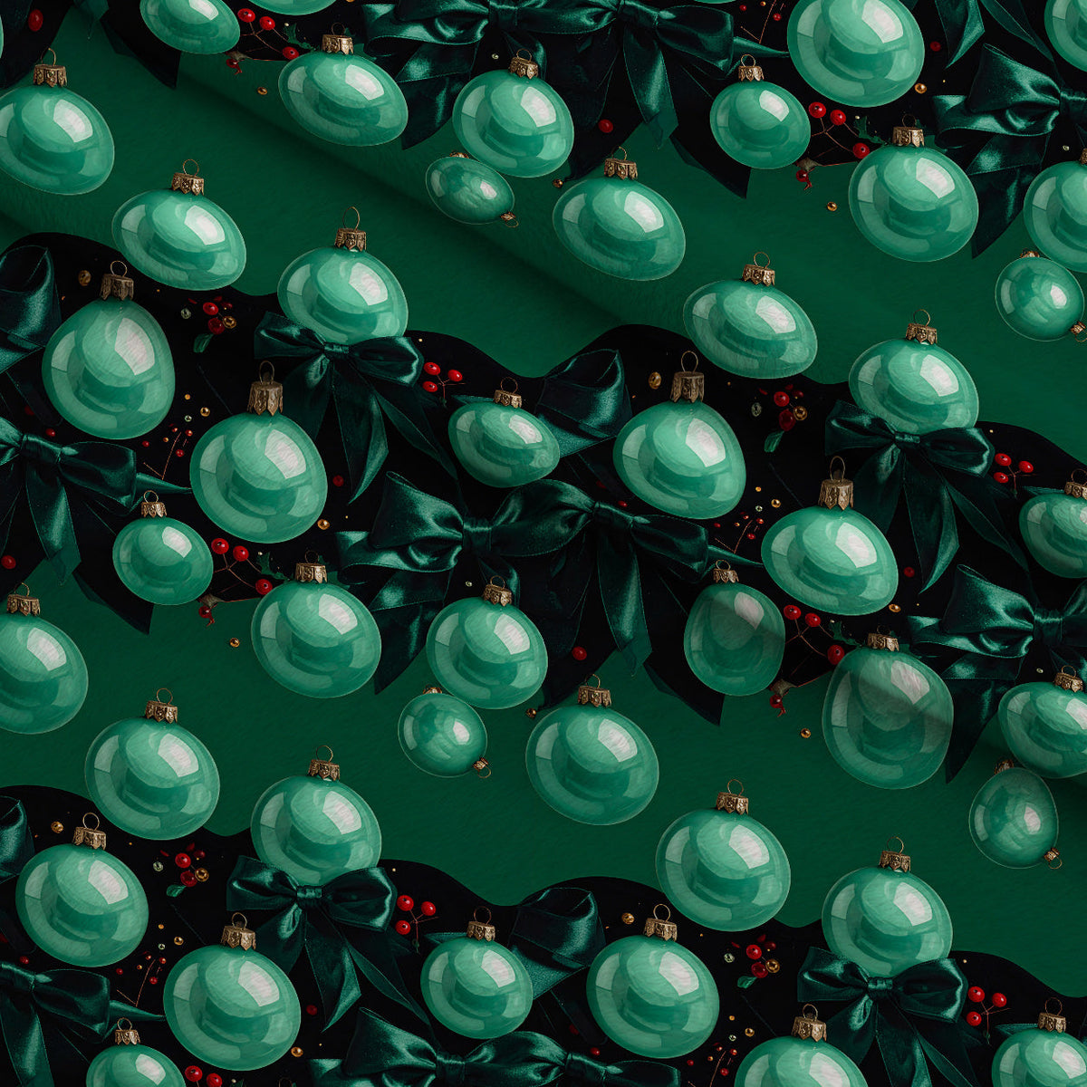 Velvet Noel Garden Pattern 18 Fleece Fabric — fleece fabric folded close-up preview (mv-fleece-v1:lying)