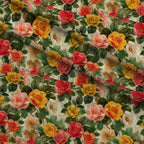Velvet Rose Garden Pattern 10 Fleece Fabric — fleece fabric folded close-up preview (mv-fleece-v1:lying)