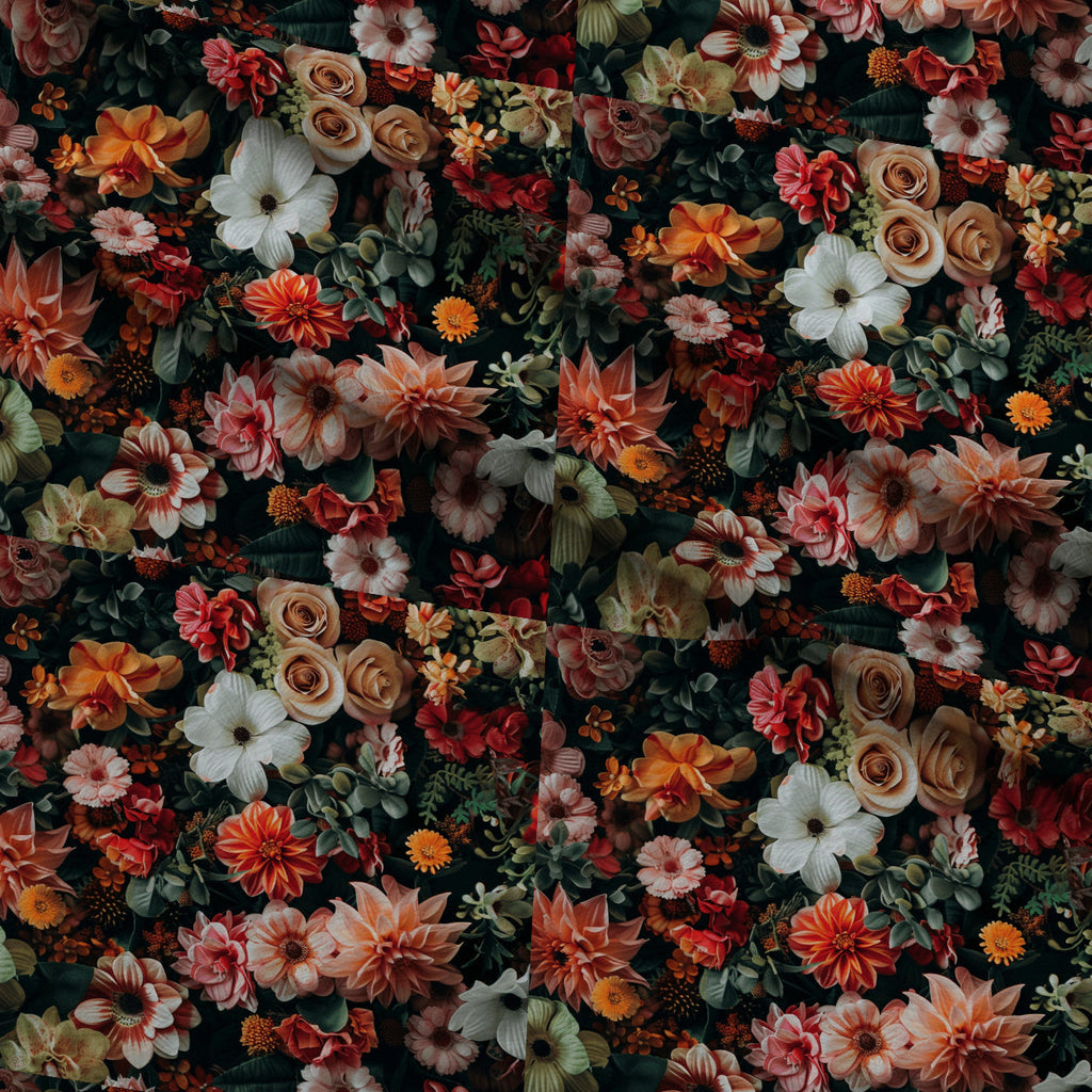 Velvet Rose Garden Pattern 13 Fleece Fabric — fleece fabric folded close-up preview (mv-fleece-v1:lying)