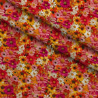 Velvet Rose Garden Pattern 15 Fleece Fabric — fleece fabric folded close-up preview (mv-fleece-v1:lying)