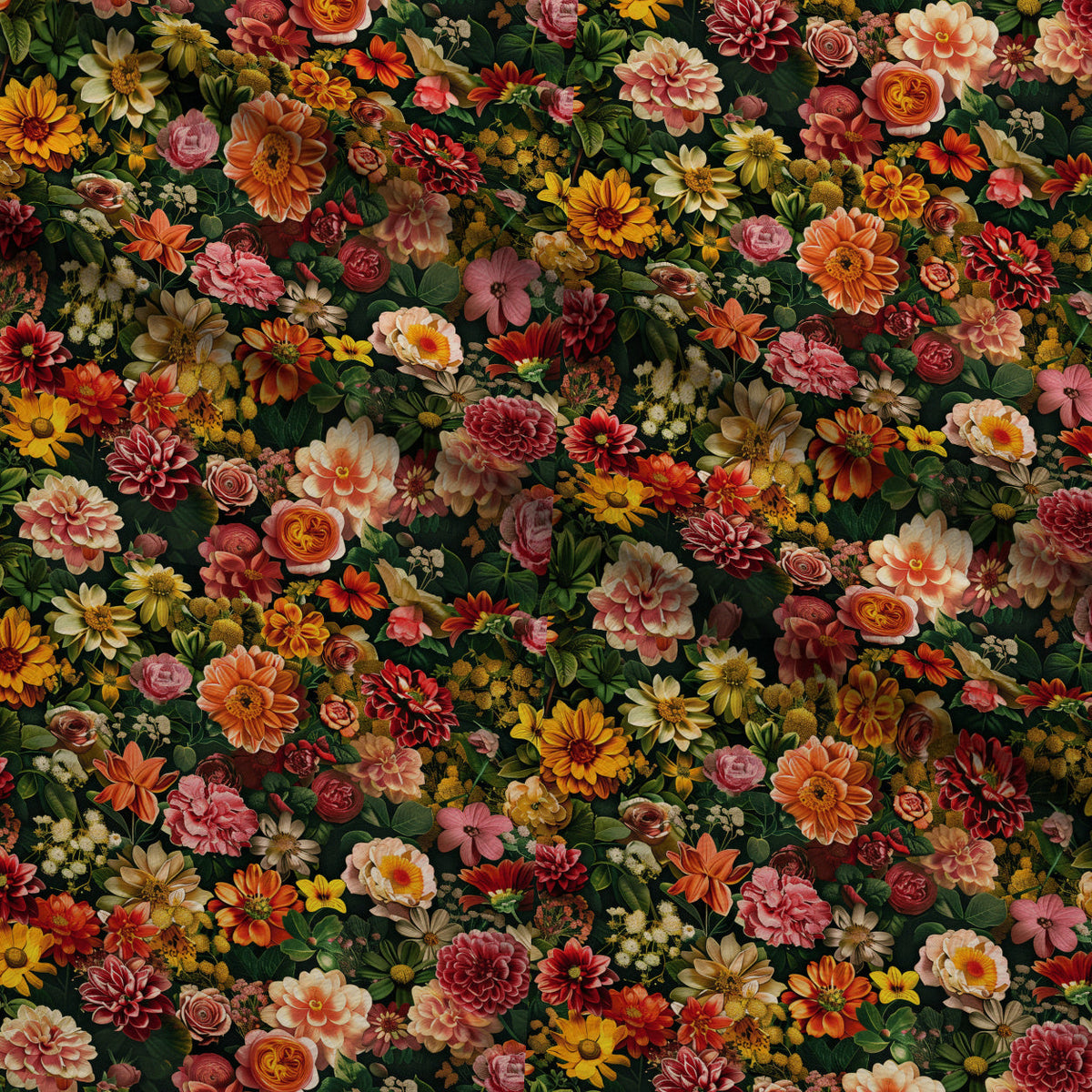 Velvet Rose Garden Pattern 17 Fleece Fabric — fleece fabric folded close-up preview (mv-fleece-v1:lying)