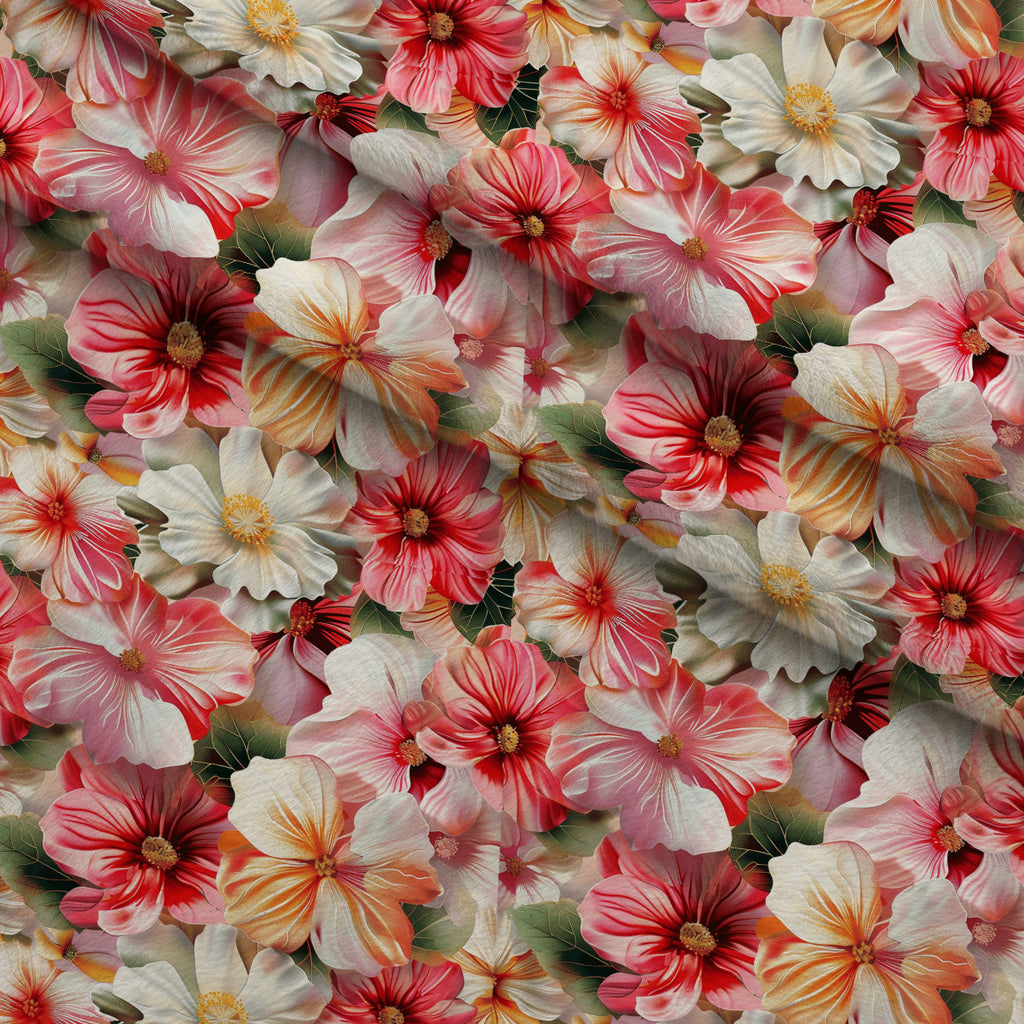 Velvet Rose Garden Pattern 2 Fleece Fabric — fleece fabric folded close-up preview (mv-fleece-v1:lying)