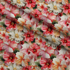 Velvet Rose Garden Pattern 2 Fleece Fabric — fleece fabric folded close-up preview (mv-fleece-v1:lying)