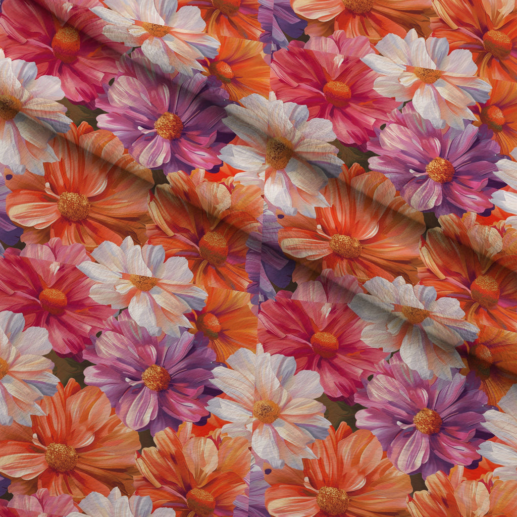 Velvet Rose Garden Pattern 4 Fleece Fabric — fleece fabric folded close-up preview (mv-fleece-v1:lying)