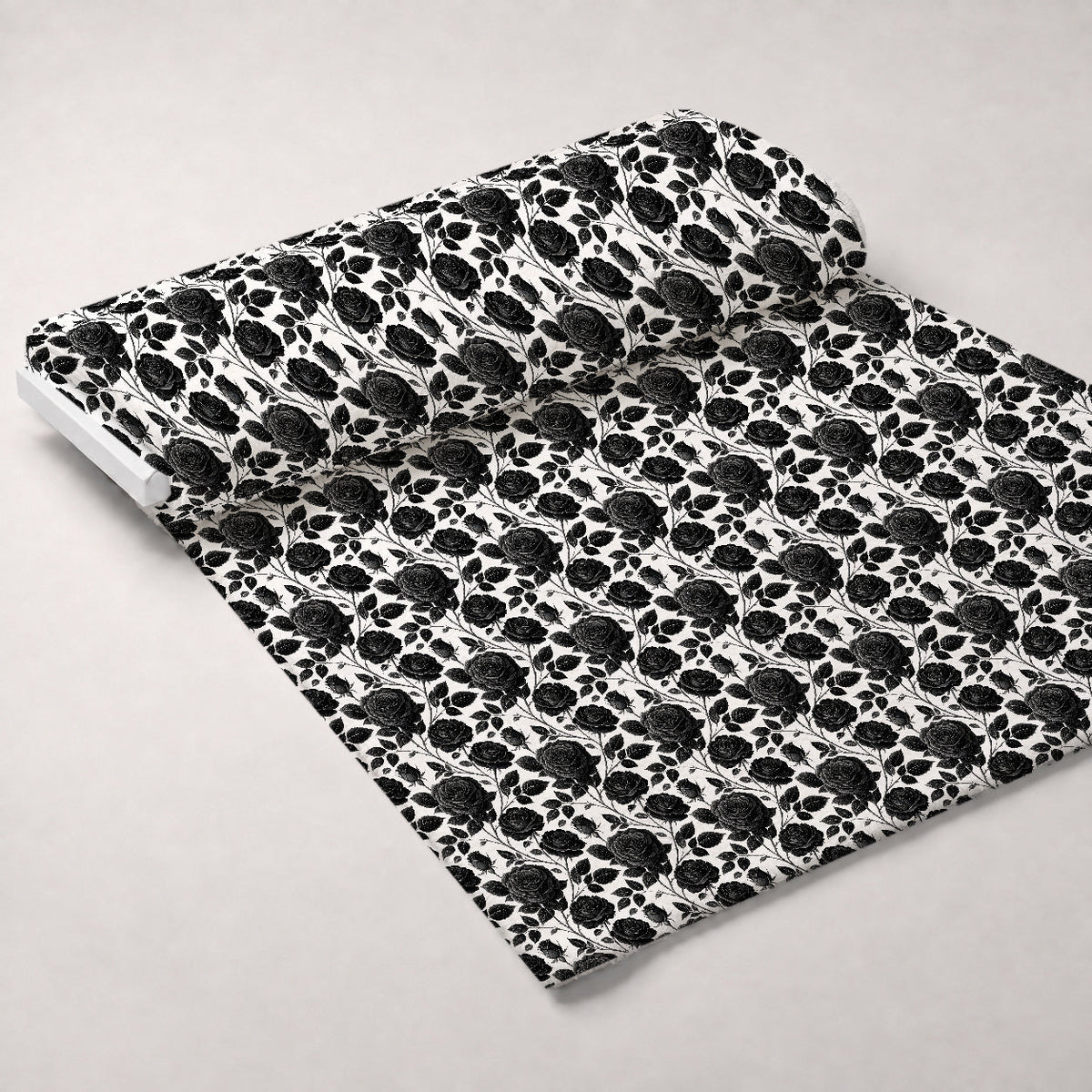 Velvet Rose Reverie Pattern 10 Fleece Fabric — fleece fabric unrolled bolt preview (mv-fleece-v1:bolt)