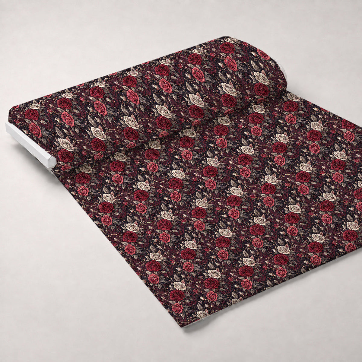 Velvet Rose Reverie Pattern 13 Fleece Fabric — fleece fabric unrolled bolt preview (mv-fleece-v1:bolt)