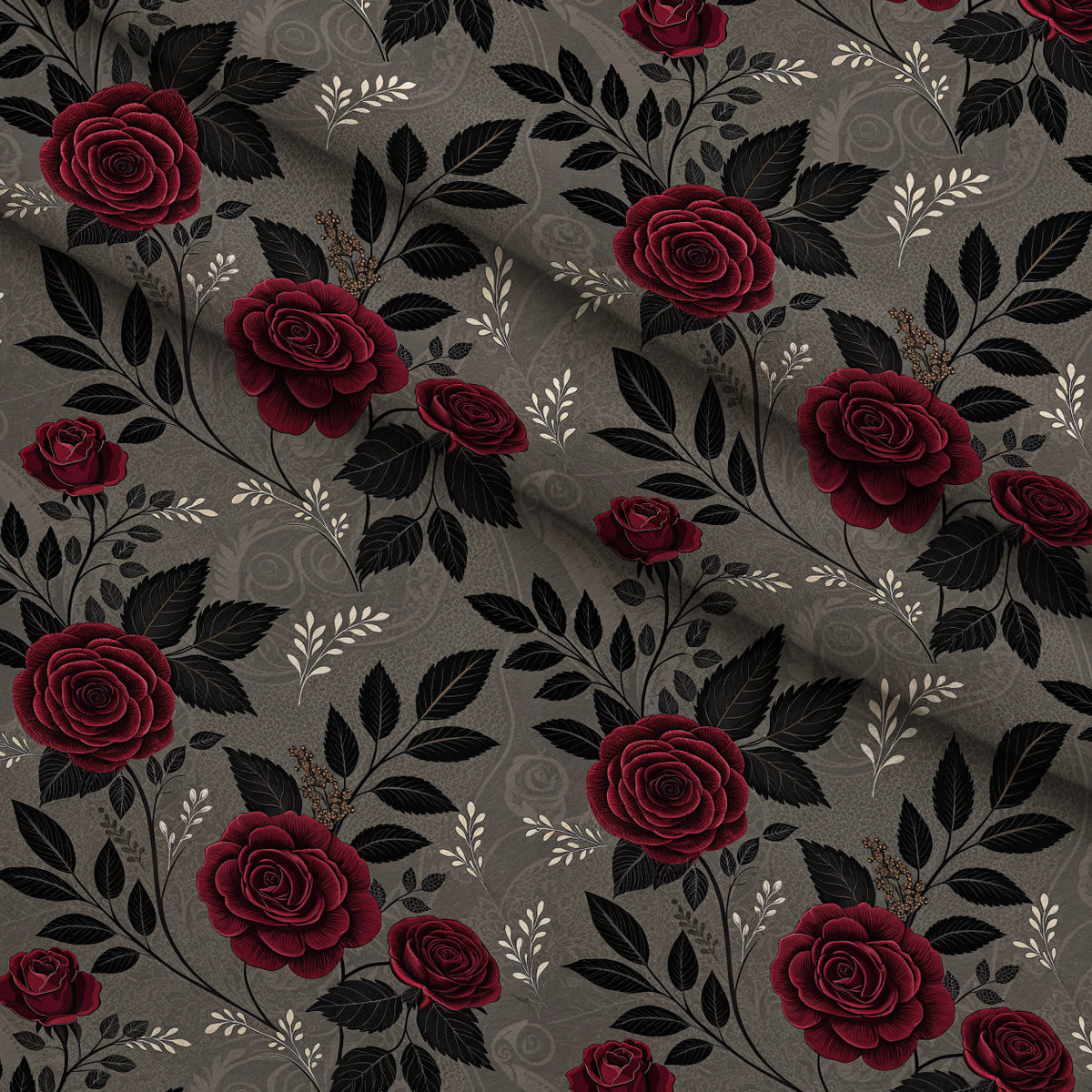 Velvet Rose Reverie Pattern 22 Fleece Fabric — fleece fabric folded close-up preview (mv-fleece-v1:lying)