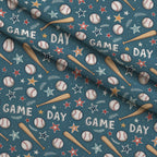 Vintage Ballpark Pattern 1 Fleece Fabric — fleece fabric folded close-up preview (mv-fleece-v1:lying)