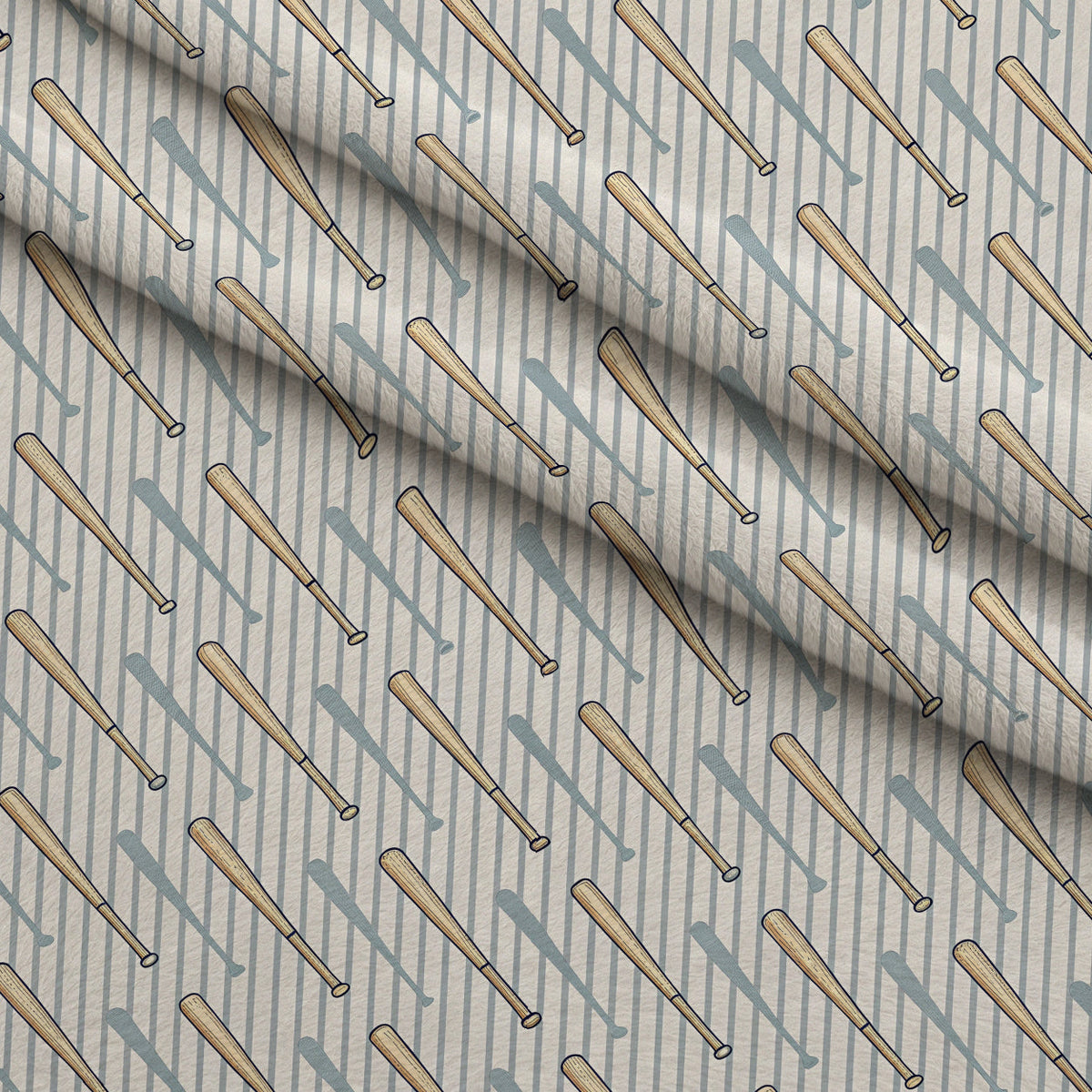 Vintage Ballpark Pattern 21 Fleece Fabric — fleece fabric folded close-up preview (mv-fleece-v1:lying)