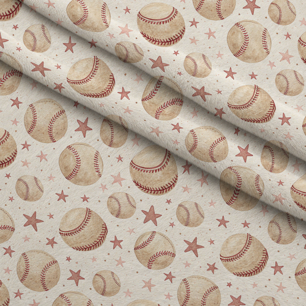 Vintage Ballpark Pattern 8 Fleece Fabric — fleece fabric folded close-up preview (mv-fleece-v1:lying)