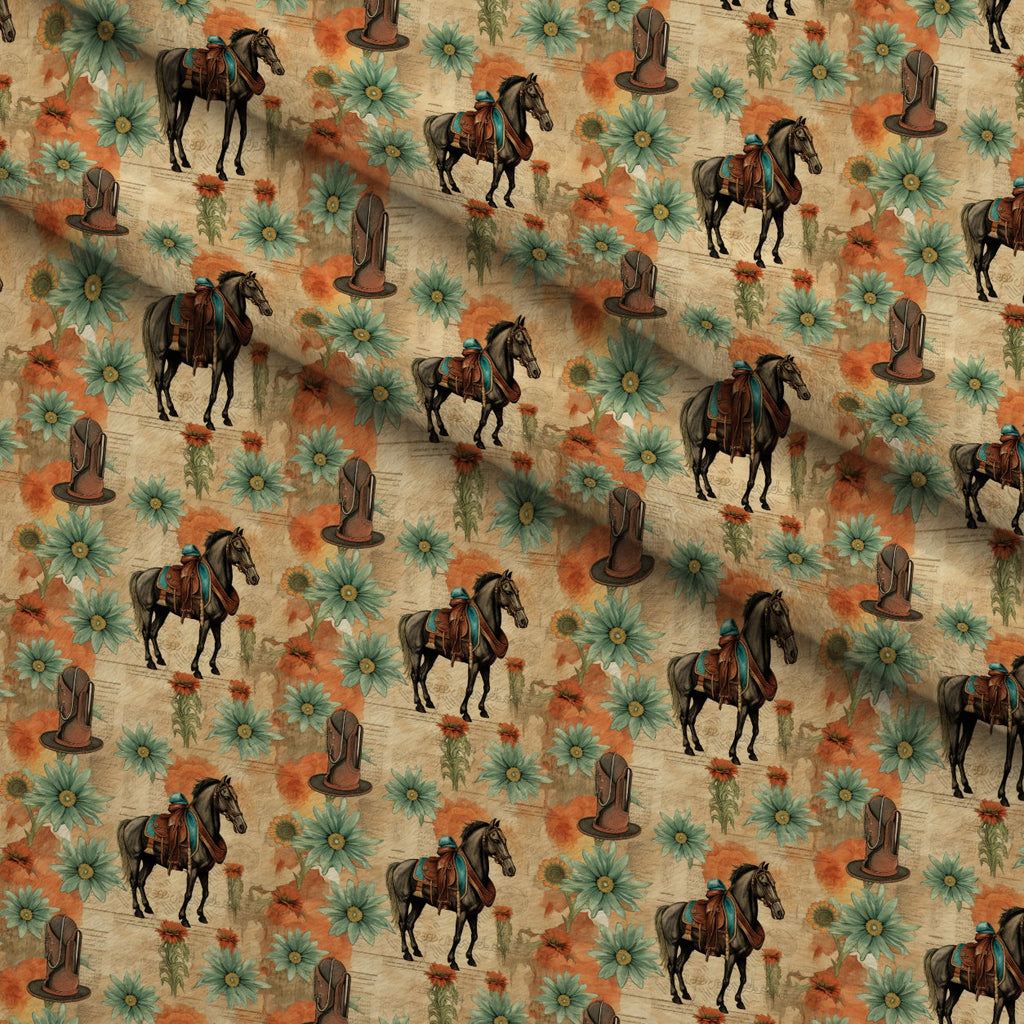 Vintage Frontier Pattern 11 Fleece Fabric — fleece fabric folded close-up preview (mv-fleece-v1:lying)