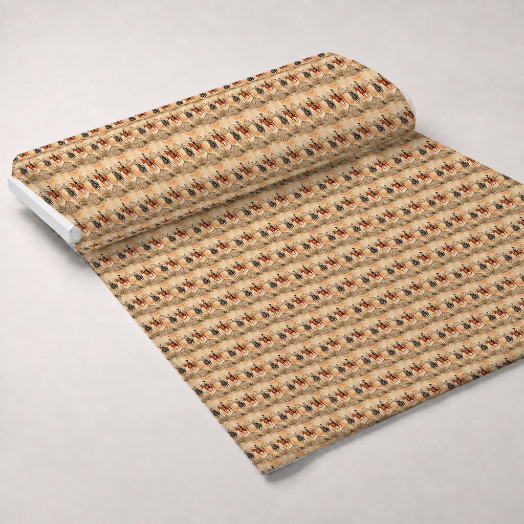 Vintage Frontier Pattern 4 Fleece Fabric — fleece fabric unrolled bolt preview (mv-fleece-v1:bolt)