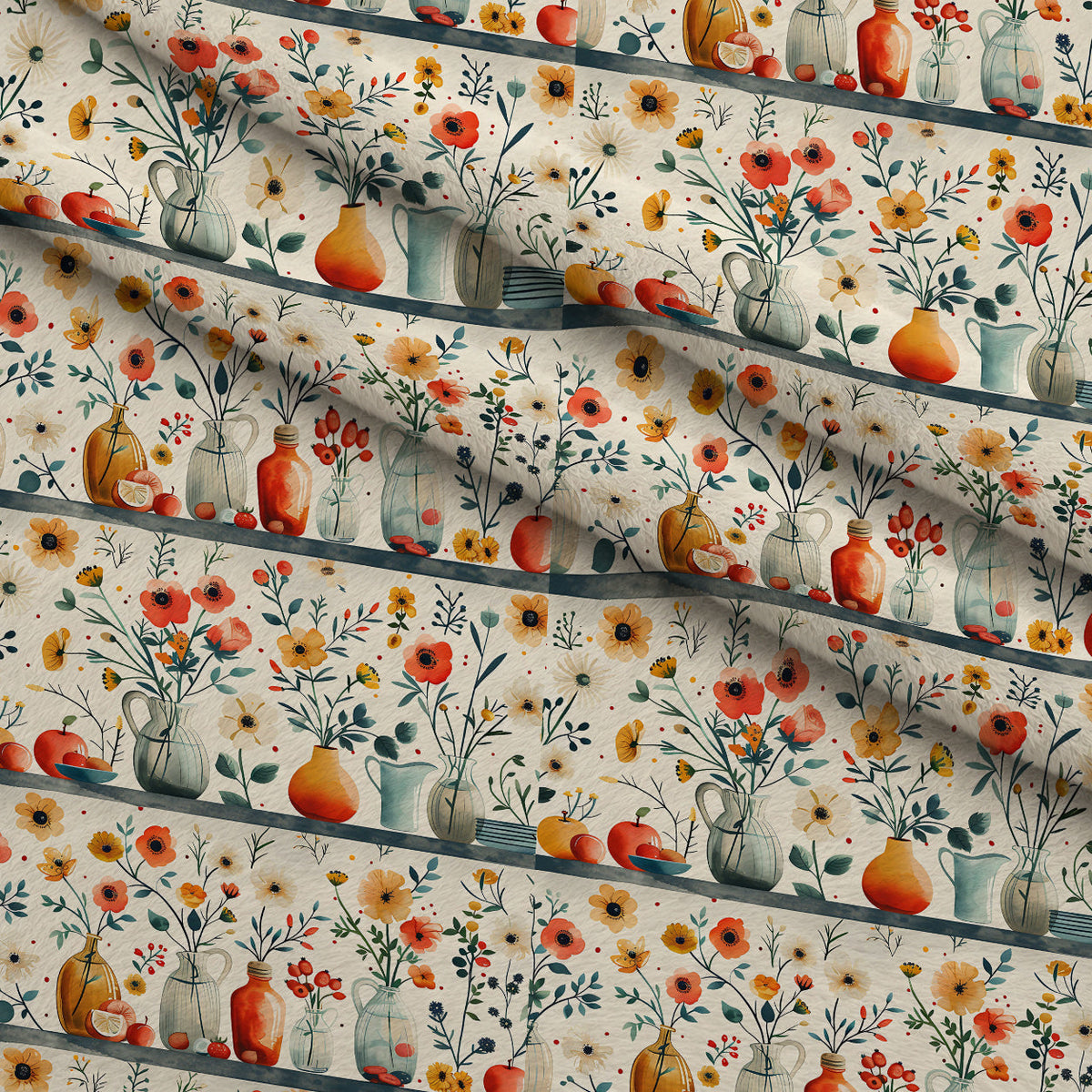 Vintage Pantry Pattern 5 Fleece Fabric — fleece fabric folded close-up preview (mv-fleece-v1:lying)