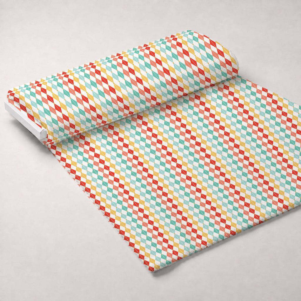 Vintage Yuletide Pattern 2 Fleece Fabric — fleece fabric unrolled bolt preview (mv-fleece-v1:bolt)