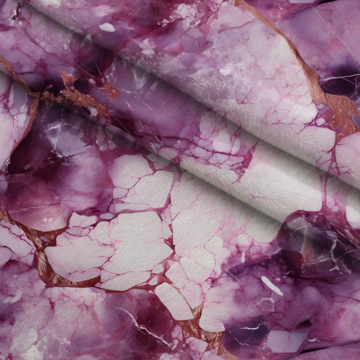 Violet Quartz Pattern 30 Fleece Fabric — fleece fabric folded close-up preview (mv-fleece-v1:lying)