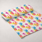 Vivid Splatter Pop Pattern 10 Fleece Fabric — fleece fabric unrolled bolt preview (mv-fleece-v1:bolt)