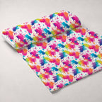 Vivid Splatter Pop Pattern 6 Fleece Fabric — fleece fabric unrolled bolt preview (mv-fleece-v1:bolt)