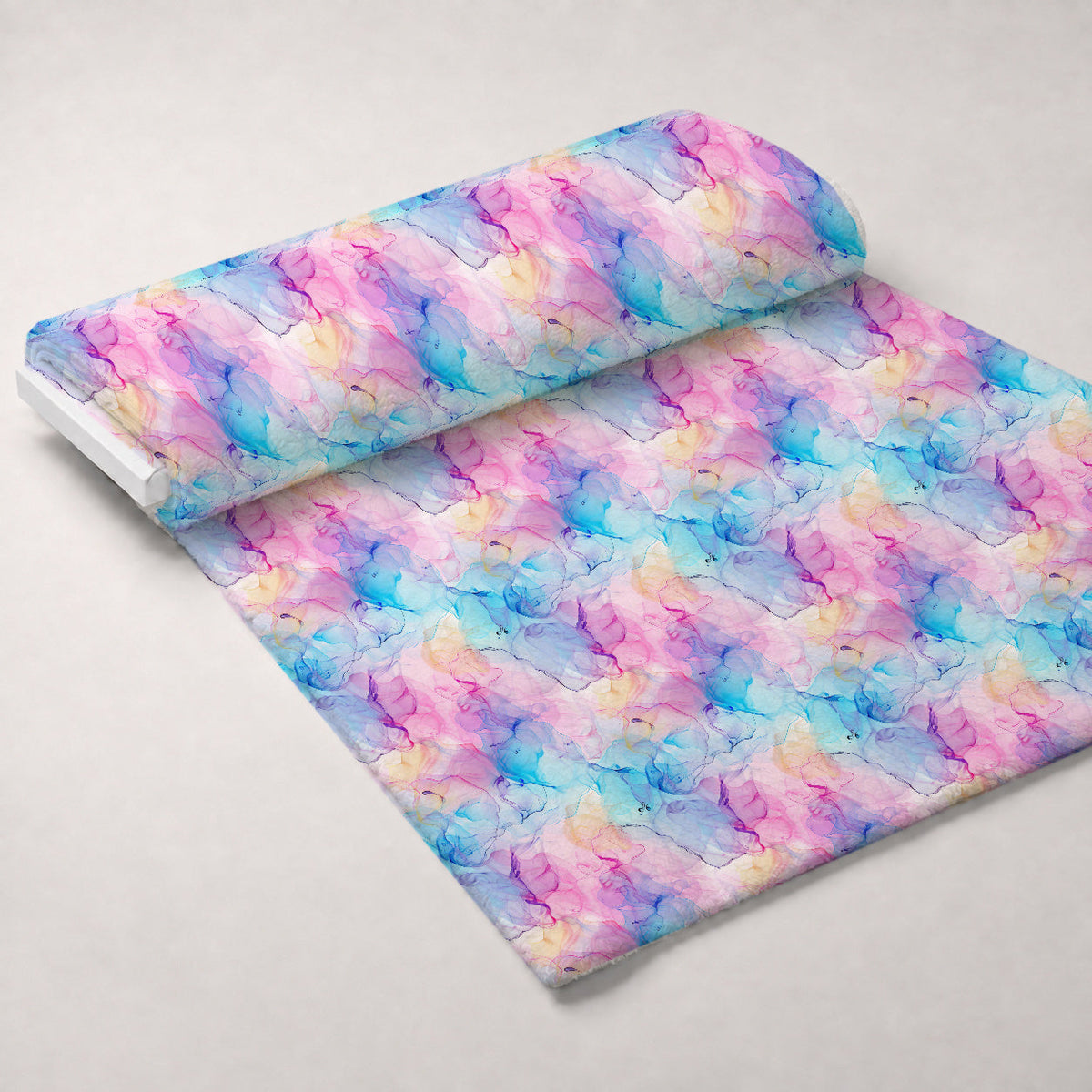 Watercolor Daydream Pattern 10 Fleece Fabric — fleece fabric unrolled bolt preview (mv-fleece-v1:bolt)