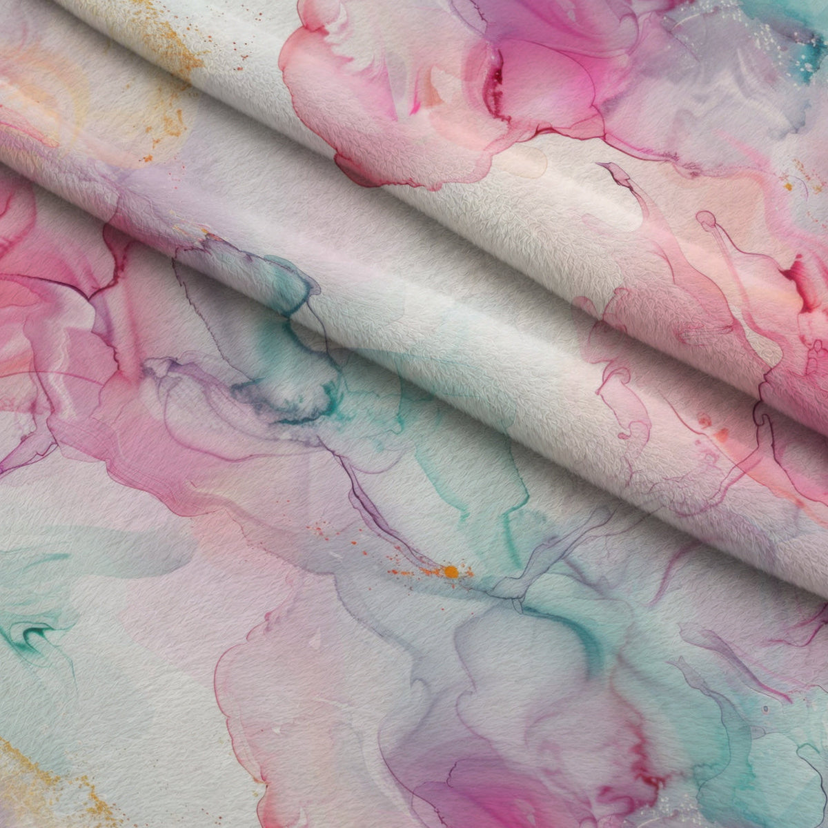 Watercolor Daydream Pattern 2 Fleece Fabric — fleece fabric folded close-up preview (mv-fleece-v1:lying)