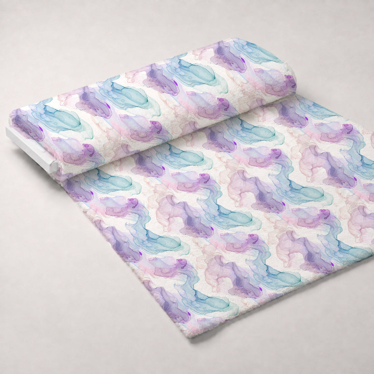 Watercolor Daydream Pattern 5 Fleece Fabric — fleece fabric unrolled bolt preview (mv-fleece-v1:bolt)