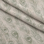 Watercolor Peacock Print 2 Fleece Fabric — fleece fabric folded close-up preview (mv-fleece-v1:lying)