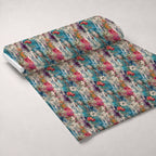 Weathered Blooms Pattern 10 Fleece Fabric — fleece fabric unrolled bolt preview (mv-fleece-v1:bolt)