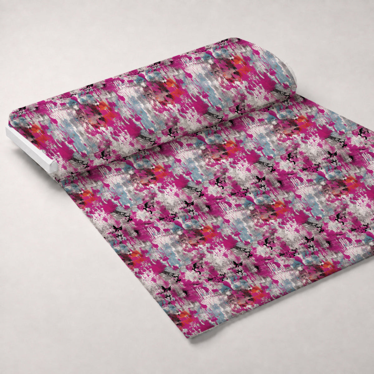 Weathered Blooms Pattern 11 Fleece Fabric — fleece fabric unrolled bolt preview (mv-fleece-v1:bolt)