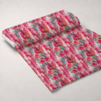 Weathered Blooms Pattern 12 Fleece Fabric — fleece fabric unrolled bolt preview (mv-fleece-v1:bolt)