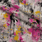 Weathered Blooms Pattern 14 Fleece Fabric — fleece fabric folded close-up preview (mv-fleece-v1:lying)