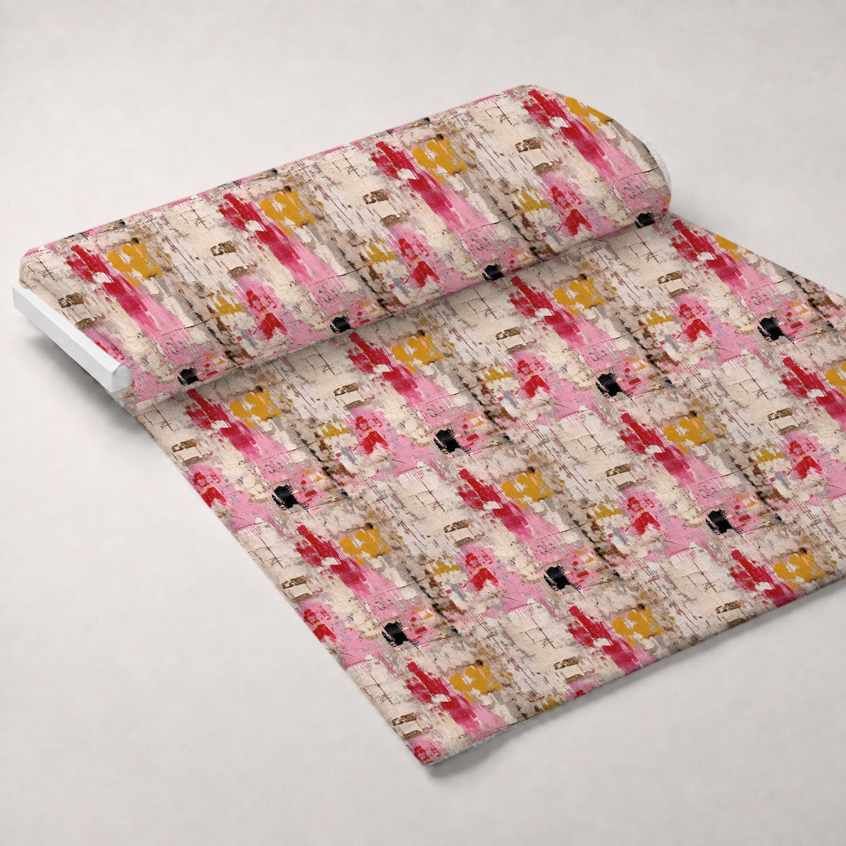 Weathered Blooms Pattern 15 Fleece Fabric — fleece fabric unrolled bolt preview (mv-fleece-v1:bolt)